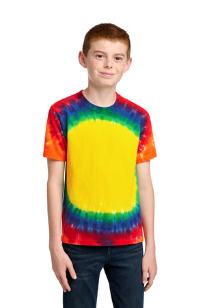 Port & Company PC149Y Youth Window Tie-Dye Tee in Rainbow