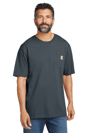 Carhartt CTTK87 Tall Workwear Pocket Short Sleeve T-Shirt in Bluestone