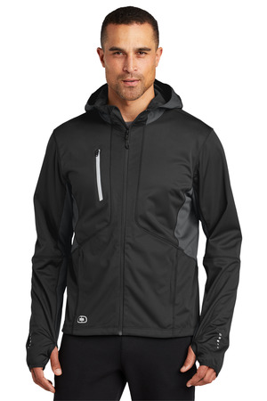 OGIO OE721 Pivot Soft Shell in Blacktop/ Gear Grey
