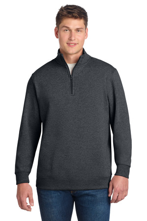 Sport-Tek TST253 Tall 1/4-Zip Sweatshirt in Graphite Heather