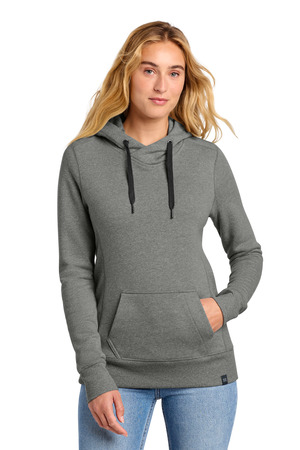 New Era LNEA500 Women's French Terry Pullover Hoodie in Black Twist