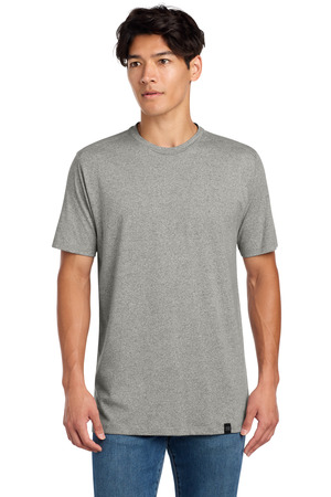 New Era NEA100 Heritage Blend Crew Tee in Light Graphite Twist