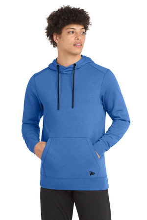 New Era NEA510 Tri-Blend Fleece Pullover Hoodie in Royal Heather