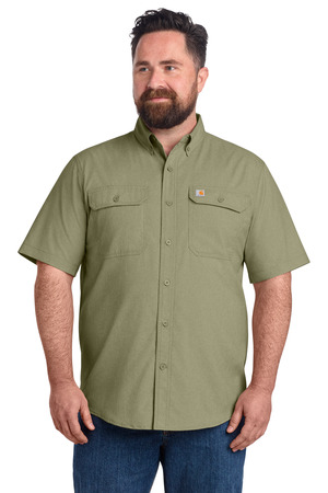 Carhartt CT105292 Force Solid Short Sleeve Shirt in Burnt Olive