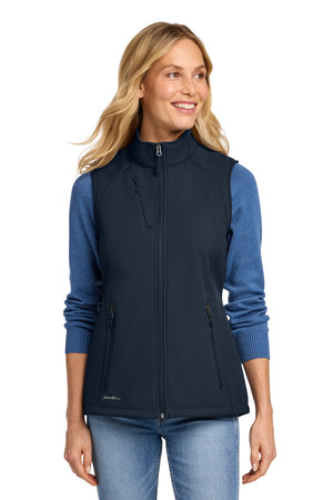 Eddie Bauer EB547 Women's Stretch Soft Shell Vest in River Blue Navy