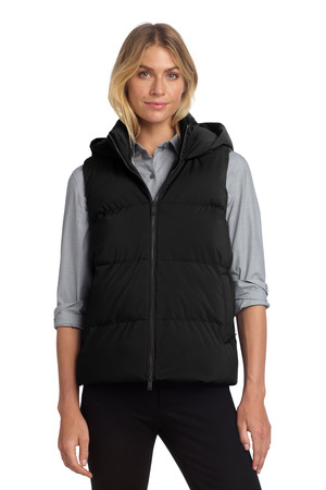 Mercer+Mettle MM7217 Women's Puffy Vest in Deep Black