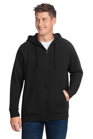 Sport-Tek STF201 Drive Fleece Hooded Full-Zip in Black