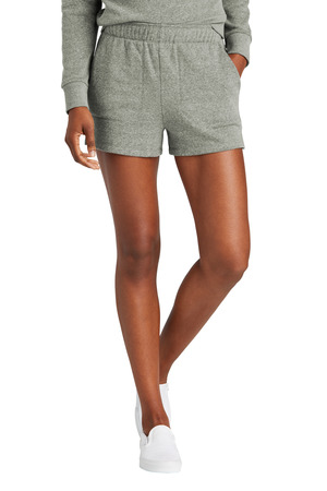 District DT1309 Women's Perfect Tri Fleece Short in Grey Frost