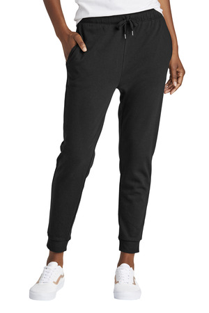 District DT1310 Women's Perfect Tri Fleece Jogger in Black