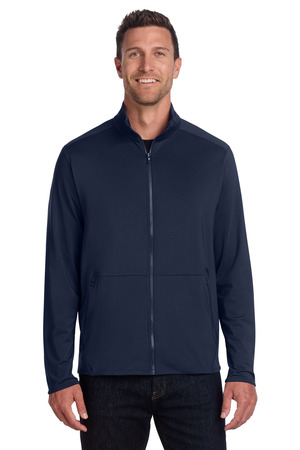 Port Authority K595 Accord Stretch Fleece Full-Zip in Navy