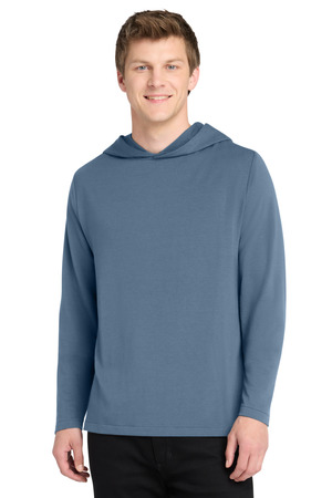 Port Authority K826 Microterry Pullover Hoodie in Dusk Blue
