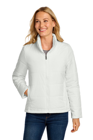 Port Authority L852 Women's Puffer Jacket in Marshmallow