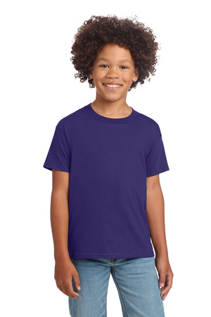 Gildan 64000B Youth Softstyle T-Shirt in Purple