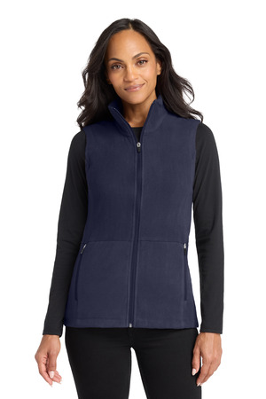 Port Authority L152 Women's Accord Microfleece Vest in Navy