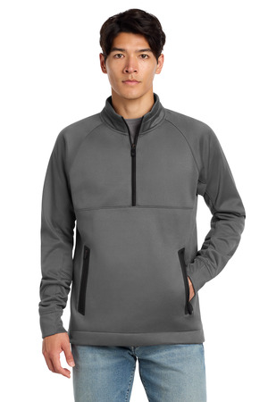 New Era NEA523 Venue Fleece 1/4-Zip Pullover in Graphite