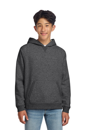 Sport-Tek YSTF200 Youth Drive Fleece Pullover Hoodie in Graphite Heather