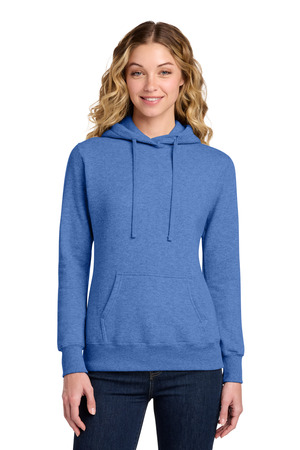 Port & Company LPC78H Women's Core Fleece Pullover Hooded Sweatshirt in Heather Royal