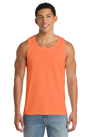 Port & Company PC54TT Core Cotton Tank Top in Neon Orange