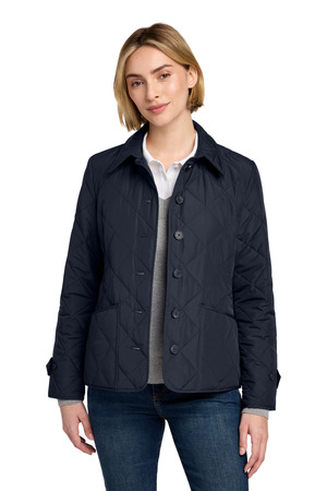 Brooks Brothers BB18601 Women's Quilted Jacket in Night Navy