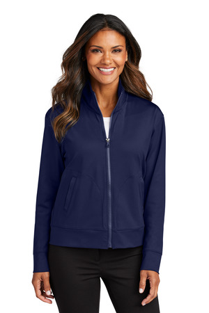 Port Authority LK881 Women's C-FREE Double Knit Full-Zip in True Navy