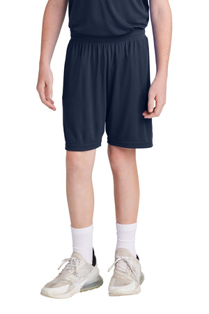 Sport-Tek YST103 Youth Competitor United 5" Short in True Navy/ White