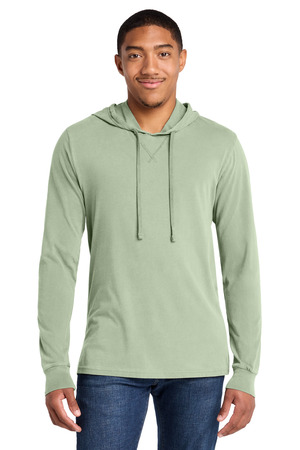 Allmade AL6305 Unisex Mineral Dye Organic Cotton Hoodie Tee in Lichen Green