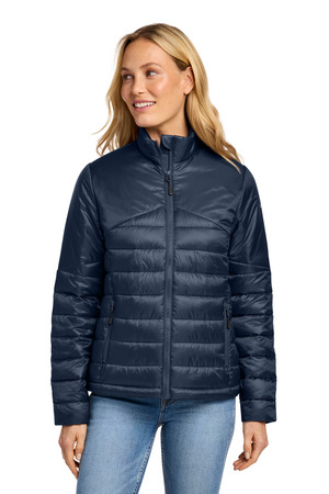 Eddie Bauer EB511 Women's Quilted Jacket in River Blue Navy
