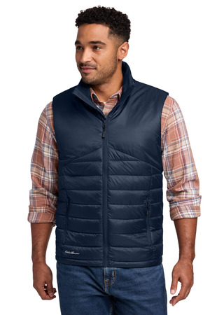 Eddie Bauer EB512 Quilted Vest in River Blue Navy