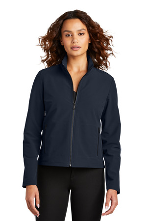 Mercer+Mettle MM7103 Women's Stretch Soft Shell Jacket in Night Navy