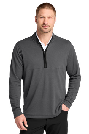Nike NKDX6702 Textured 1/2-Zip Cover-Up in Dark Grey
