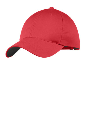 Nike NKFB6449 Unstructured Cotton/Poly Twill Cap in Gym Red