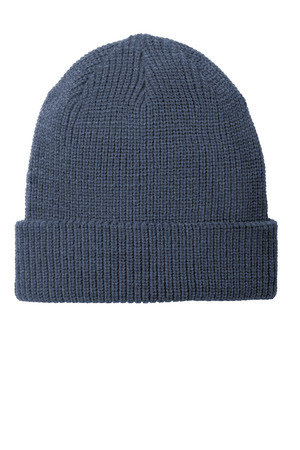 Port Authority C958 Chunky Knit Beanie in Dress Blue Navy Heather