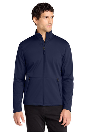 Port Authority J617 Flexshell Jacket in True Navy