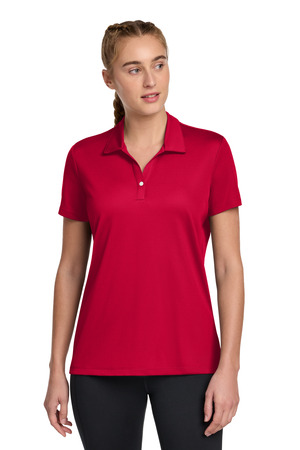 Sport-Tek LST740 Women's UV Micropique Polo in Deep Red