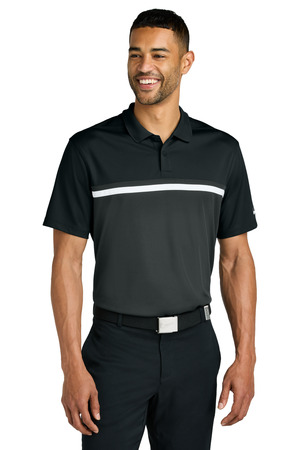 Nike NKFQ3968 Dri-FIT Victory Colorblock Polo in Black/ Anthracite/ White