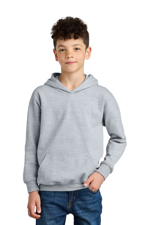 Gildan SF500B Youth Softstyle Midweight Fleece Hoodie in Ring Spun Sport Grey