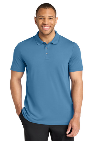 Mercer+Mettle MM1004 Stretch Pique Polo in Parisian Blue