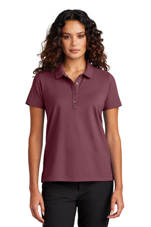 Mercer+Mettle MM1005 Women's Stretch Pique Polo in Rosewood