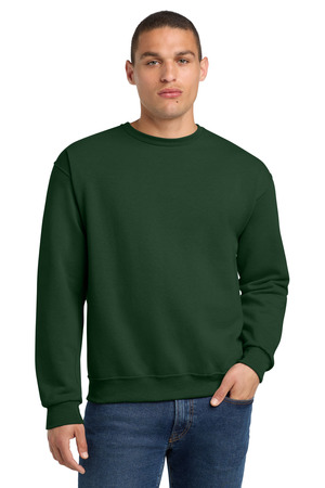 Jerzees 562M NuBlend Crewneck Sweatshirt in Forest Green