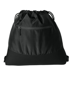Port Authority BG619 Agility Mesh Pocket Cinch in Deep Black