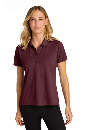 Port Authority LK240 Women's Wearever Performance Pique Polo in Burgundy