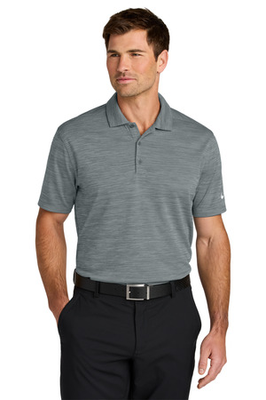 Nike NKFQ4792 Dri-FIT Striated Polo in Cool Grey