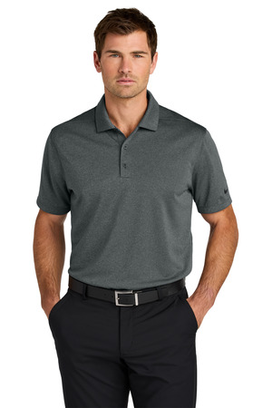 Nike NKFQ4794 Dri-FIT Smooth Heather Polo in Anthracite Heather