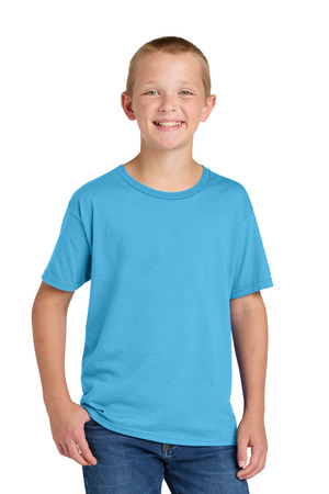 Jerzees 363Y Classics Youth Cotton T-Shirt in Aquatic Blue