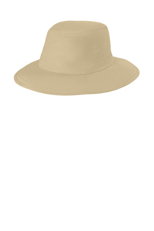 Port Authority C921 Lifestyle Brim Hat in Stone