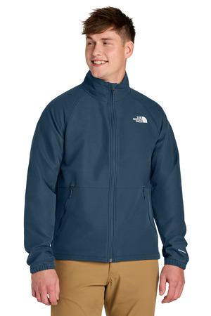 The North Face NF0A8BUD Barr Lake Soft Shell Jacket in Shady Blue Dark Heather