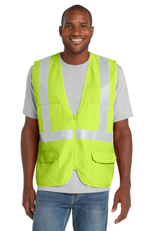 CornerStone CSV405 ANSI 107 Class 2 Mesh Back Safety Vest in Safety Yellow