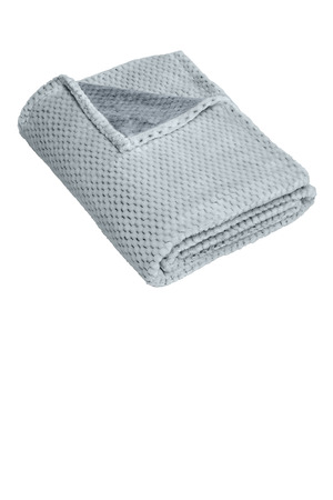 Port Authority BP35 Plush Texture Blanket in Dress Blue Navy