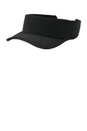 Sport-Tek STC57 Repeat Visor in Black/ Black