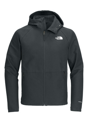 The North Face NF0A8BUF Barr Lake Hooded Soft Shell Jacket in Asphalt Grey Dark Heather